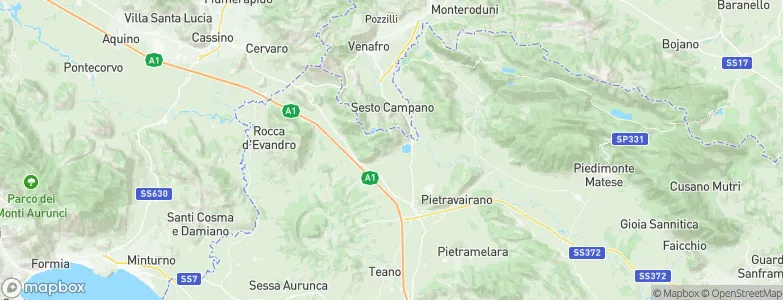 Presenzano, Italy Map