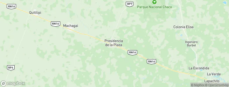 Presidencia de la Plaza, Argentina Map