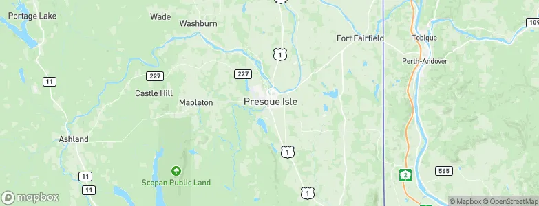 Presque Isle, United States Map