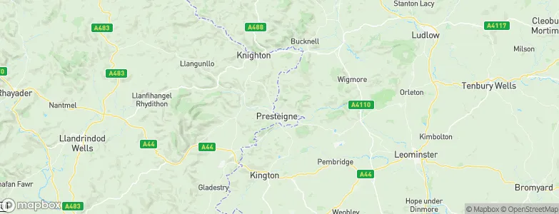 Presteigne, United Kingdom Map