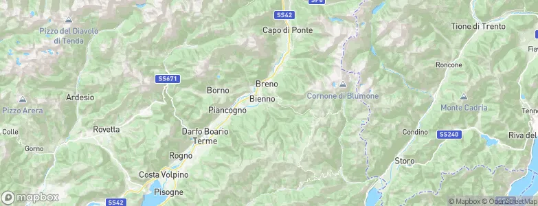 Prestine, Italy Map