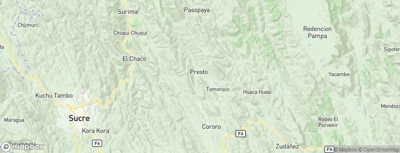 Presto, Bolivia Map