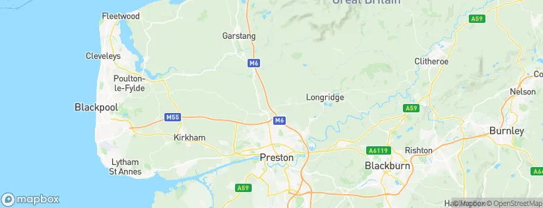 Preston District, United Kingdom Map