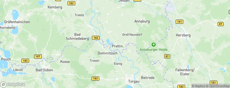 Prettin, Germany Map