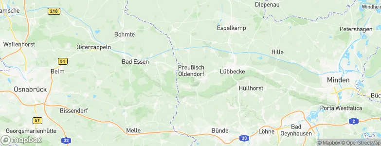 Preußisch Oldendorf, Germany Map