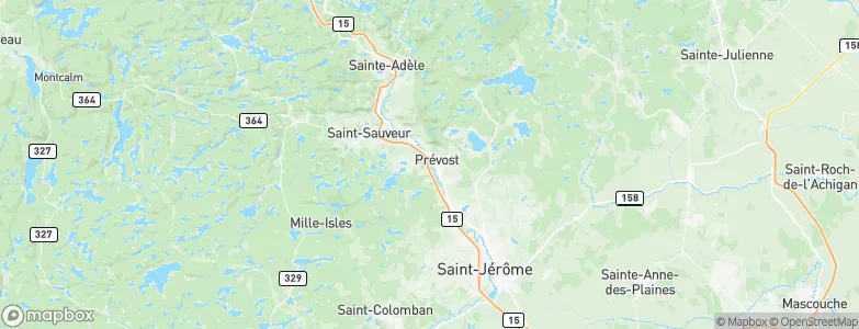 Prévost, Canada Map