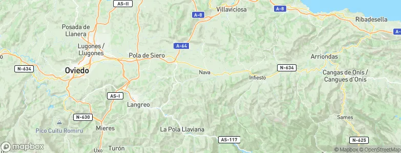 Priandi, Spain Map
