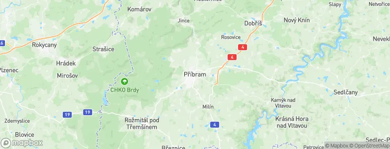 Příbram, Czechia Map