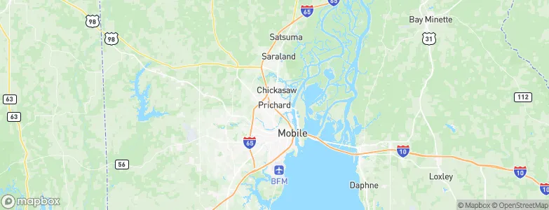 Prichard, United States Map