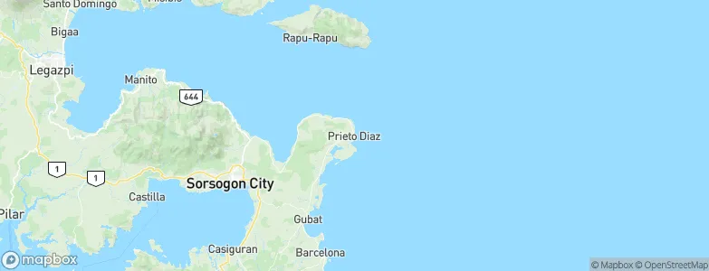 Prieto Diaz, Philippines Map