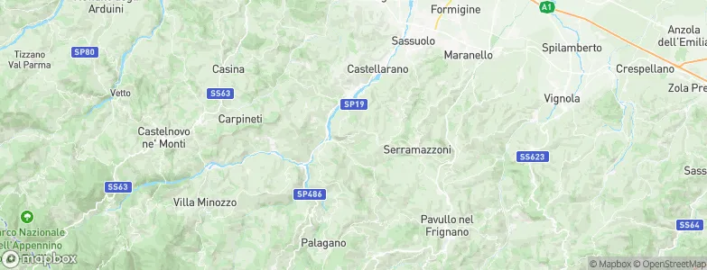 Prignano sulla Secchia, Italy Map