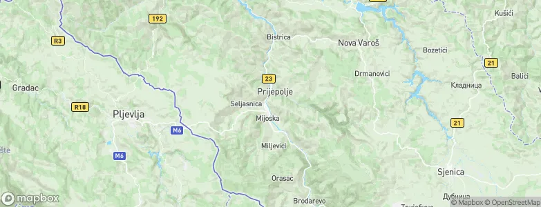 Prijepolje, Serbia Map