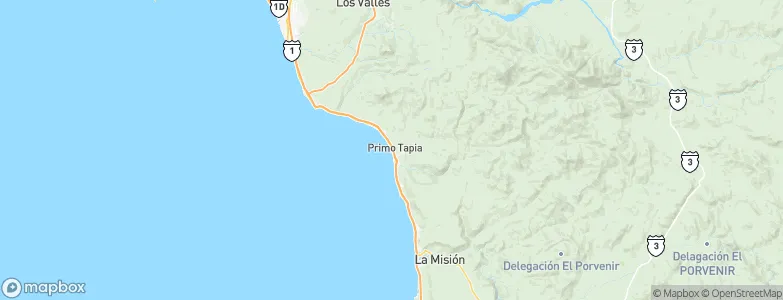 Primo Tapia, Mexico Map