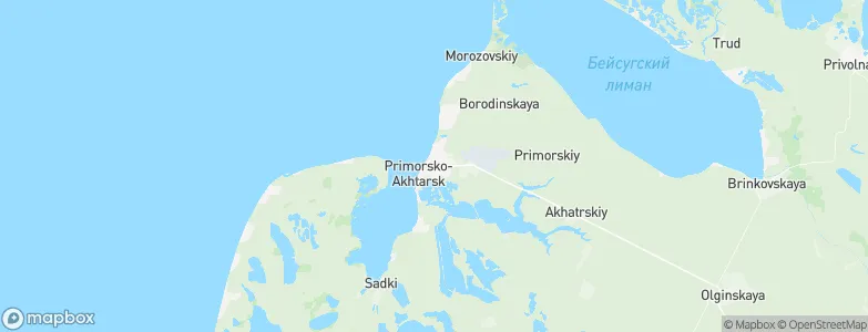 Primorsko-Akhtarsk, Russia Map