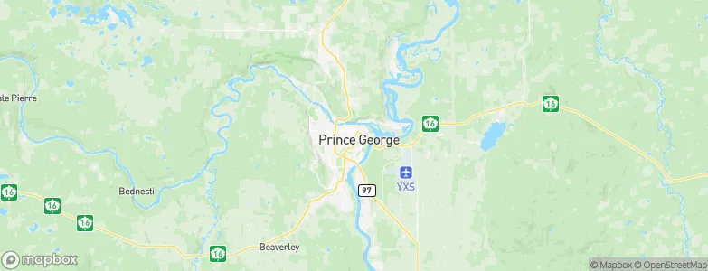 Prince George, Canada Map