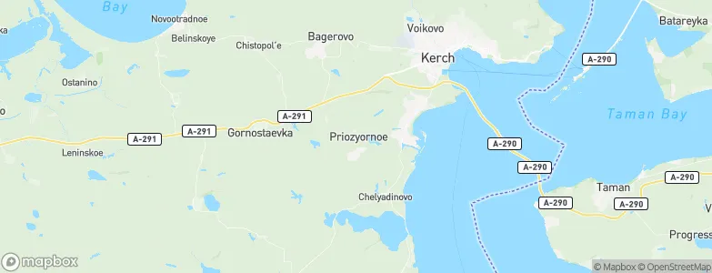 Priozyornoye, Ukraine Map