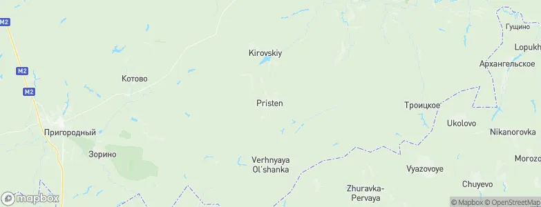 Pristen', Russia Map