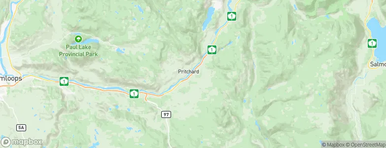 Pritchard, Canada Map