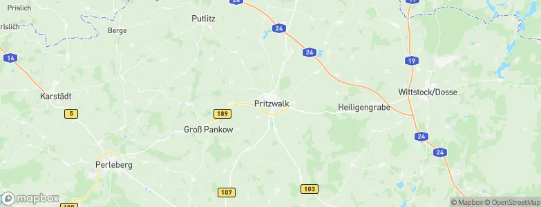 Pritzwalk, Germany Map