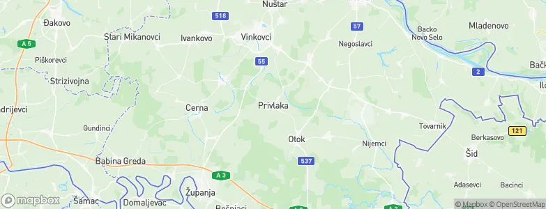 Privlaka, Croatia Map