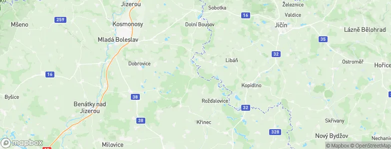 Prodašice, Czechia Map