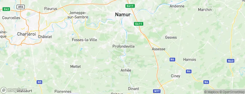 Profondeville, Belgium Map