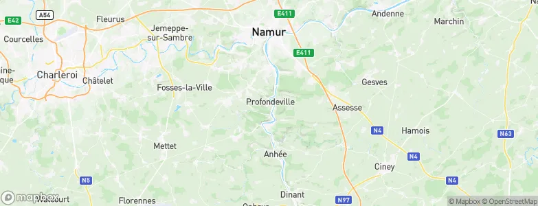 Profondeville, Belgium Map