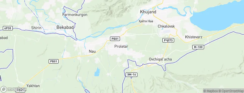 Proletar, Tajikistan Map