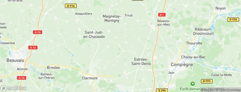 Pronleroy, France Map