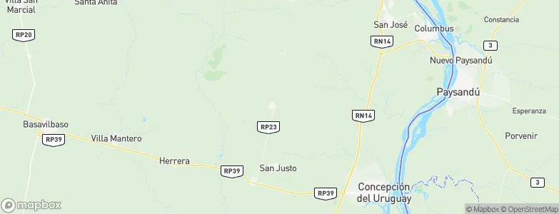 Pronunciamiento, Argentina Map