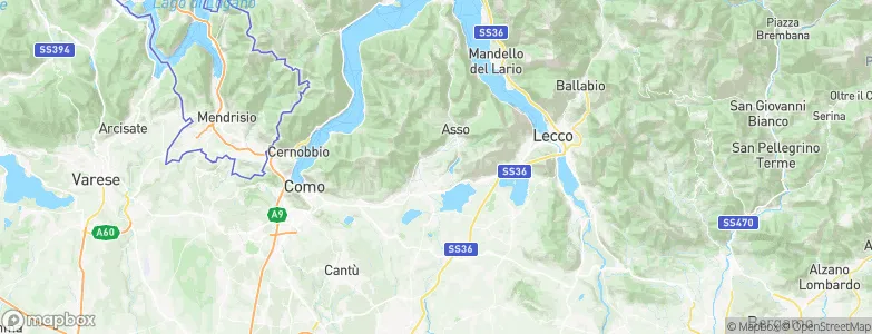 Proserpio, Italy Map