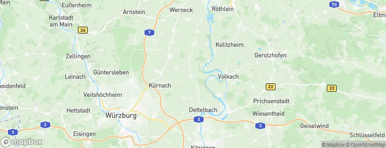 Prosselsheim, Germany Map