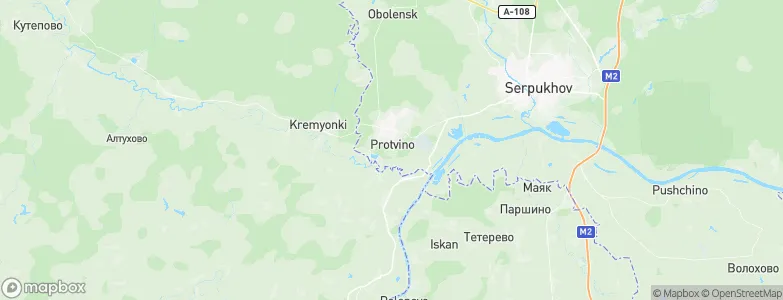 Protvino, Russia Map
