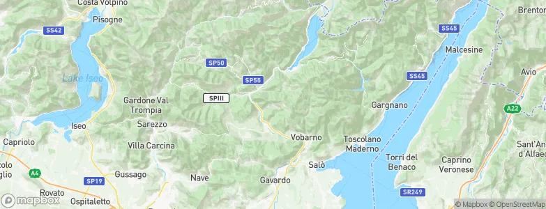 Provaglio Val Sabbia, Italy Map