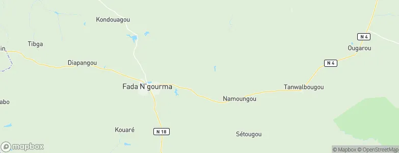 Province du Gourma, Burkina Faso Map