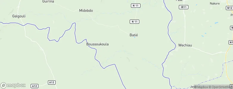 Province du Noumbièl, Burkina Faso Map