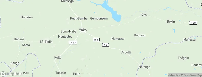 Province du Passoré, Burkina Faso Map
