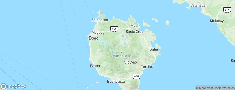 Province of Marinduque, Philippines Map