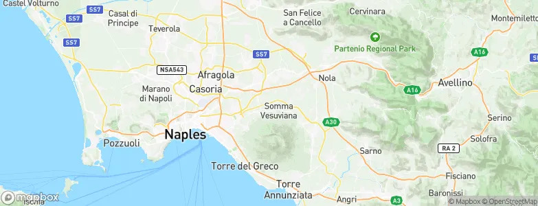 Province of Naples, Italy Map