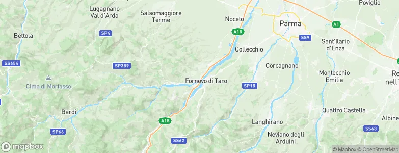 Province of Parma, Italy Map