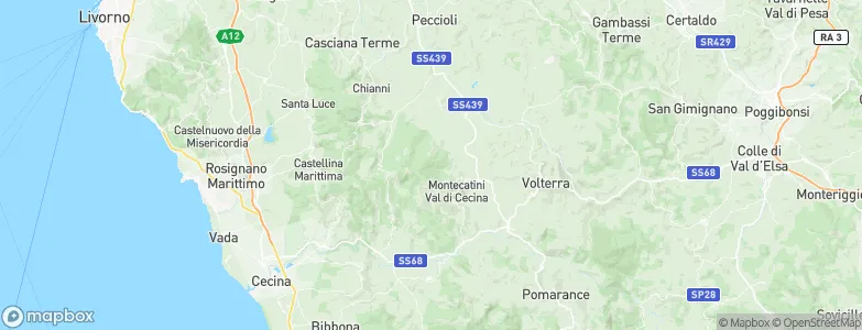 Province of Pisa, Italy Map