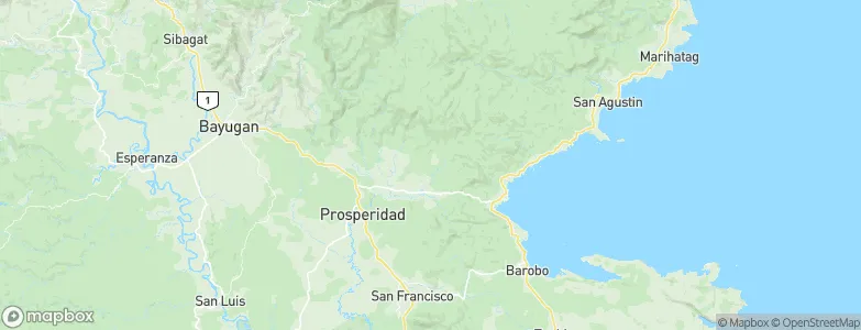 Province of Surigao del Sur, Philippines Map
