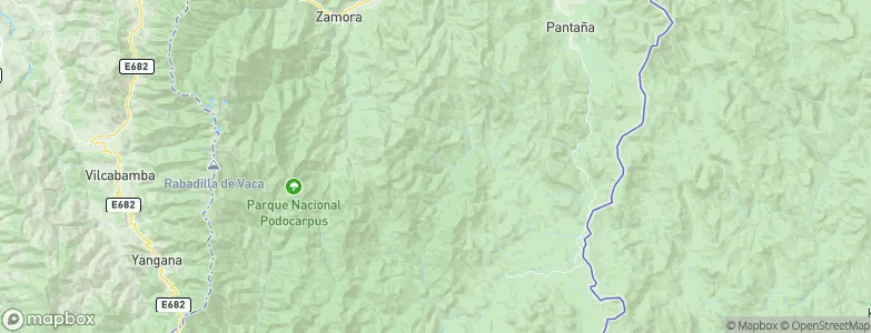Provincia de Zamora-Chinchipe, Ecuador Map