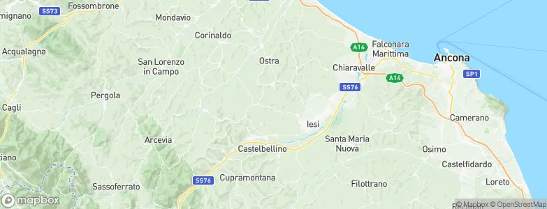 Provincia di Ancona, Italy Map