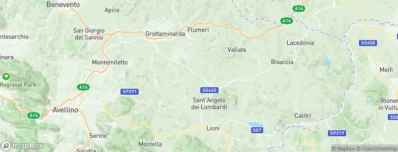 Provincia di Avellino, Italy Map