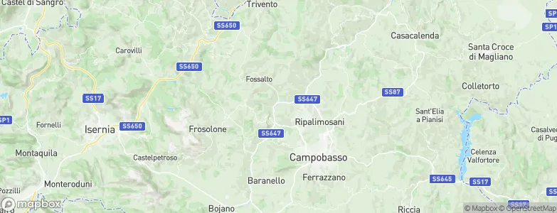 Provincia di Campobasso, Italy Map