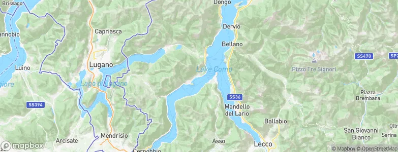 Provincia di Como, Italy Map