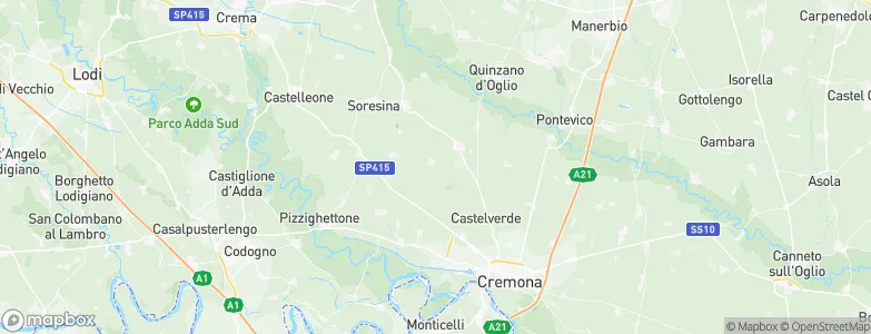Provincia di Cremona, Italy Map