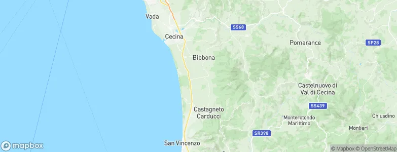 Provincia di Livorno, Italy Map