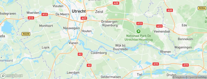 Provincie Utrecht, Netherlands Map